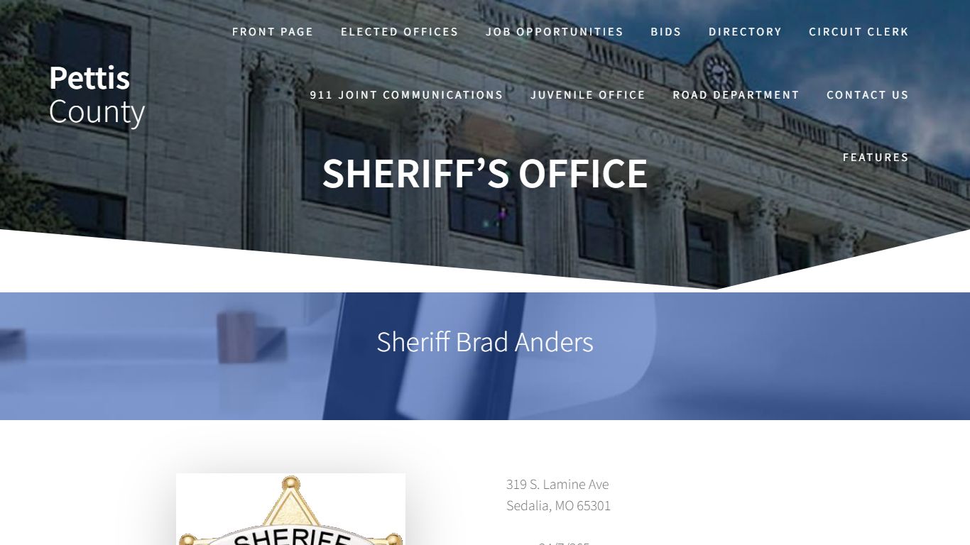 Sheriff’s Office – Pettis County